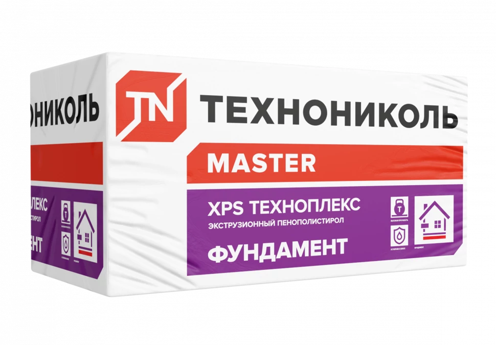 Экструзионный Утеплитель XPS ТЕХНОПЛЕКС ФУНДАМЕНТ 50х580х1180